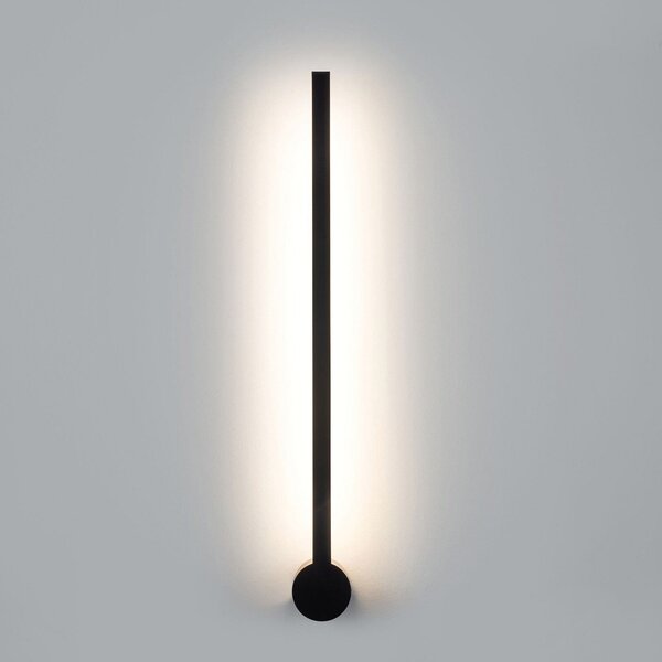 Forlight Aplică de perete cu LED pentru baie Passeggio Nova, 60 cm, negru, Negru, Baie, Aluminiu, Modern