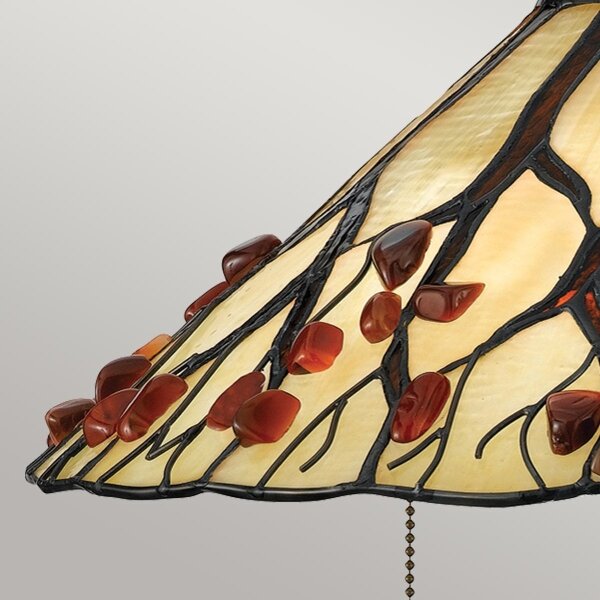 Quoizel QZ-WHISPERING-TL-VB - Lampă de masă Tiffany WHISPERING 2xE27/60W/230V