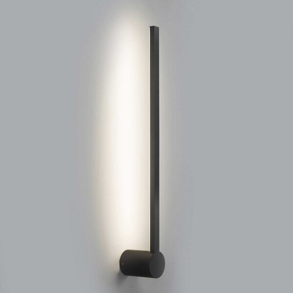 Forlight Aplică de perete cu LED pentru baie Passeggio Nova, 60 cm, negru, Negru, Baie, Aluminiu, Modern