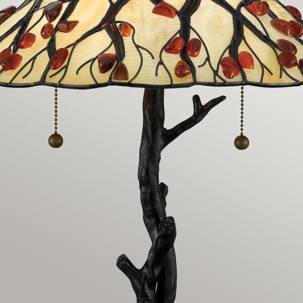 Quoizel QZ-WHISPERING-TL-VB - Lampă de masă Tiffany WHISPERING 2xE27/60W/230V