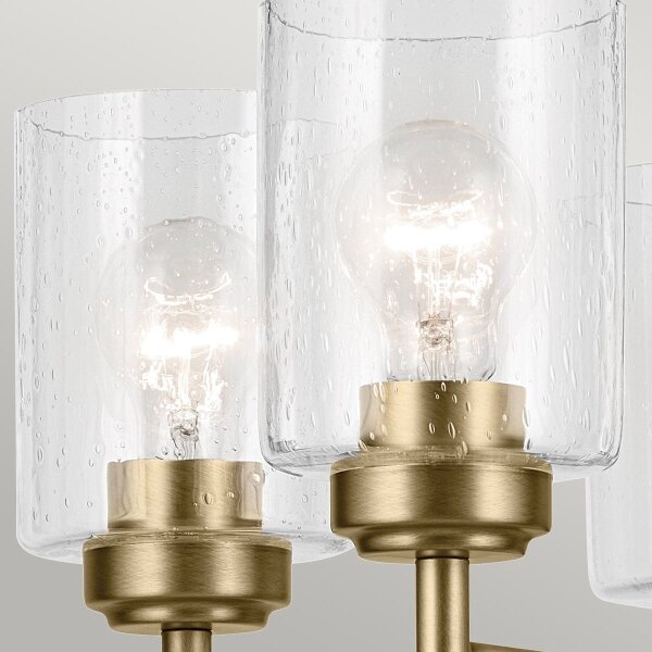 Lustră pe lanț Kichler KL-WINSLOW5-NBR WINSLOW 5xE27/60W/230V alamă