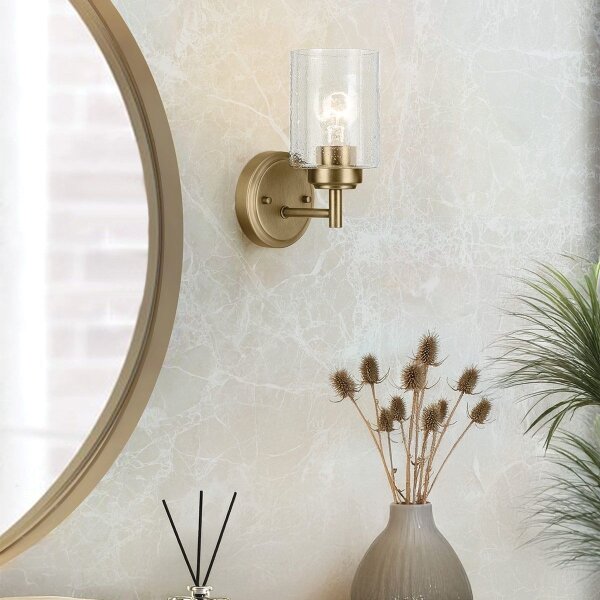 Lampă de perete Kichler KL-WINSLOW-1W-NBR WINSLOW 1xE27/60W/230V alamă
