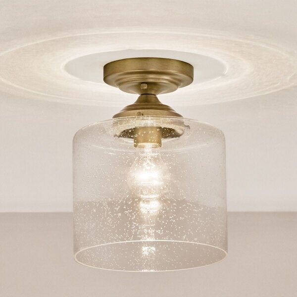 Plafonieră Kichler KL-WINSLOW-SF-NBR WINSLOW 1xE27/60W/230V d. 21,6 cm alamă