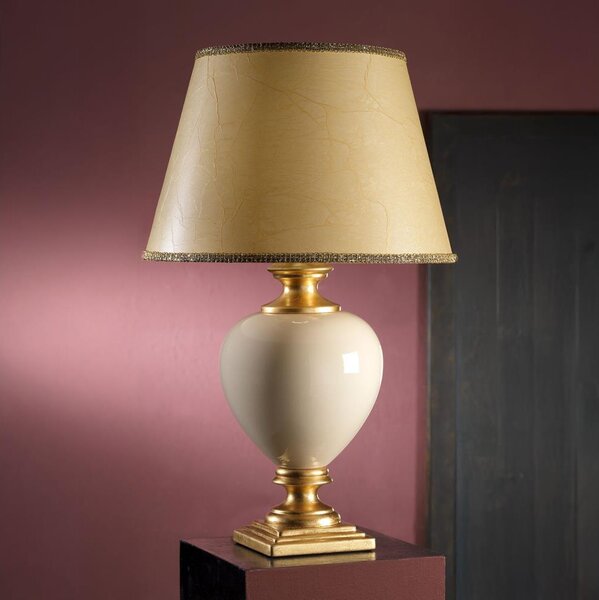 Lampă de masă ONLI AMADEUS 1xE27/15W/230V 72 cm bej/auriu