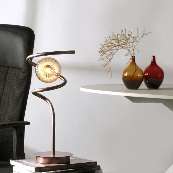 Lampă de masă ONLI FRIDA 1xG9/10W/230V 42 cm cupru