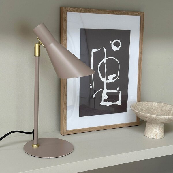 Lampă de masă Dyberg Larsen, DL12, Bej, Camera de zi, Metal, Design