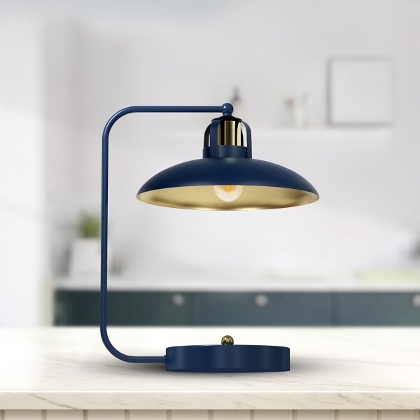 Lampă de masă Brilagi FLAMENGO 1xE27/60W/230V albastru
