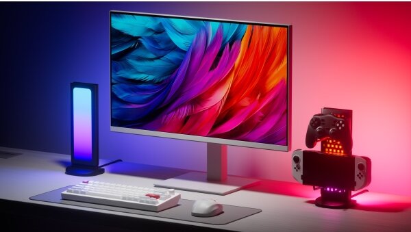 Stație LED RGBIC dimabilă de încărcare de masă Nanoleaf N7602K00-1LB 2700-6500K 5V negru