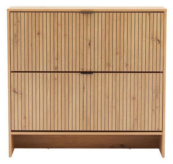 Dulap de pantofi Sancho, stejar artizanal (100 cm)