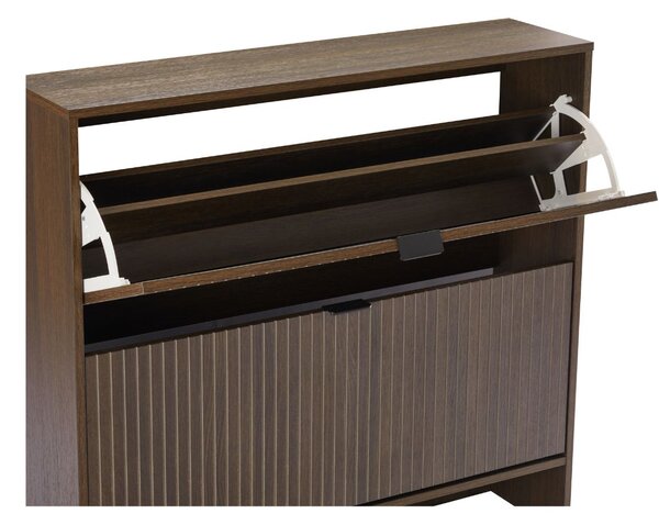 Dulap de pantofi Sancho, stejar fumuriu (100 cm)
