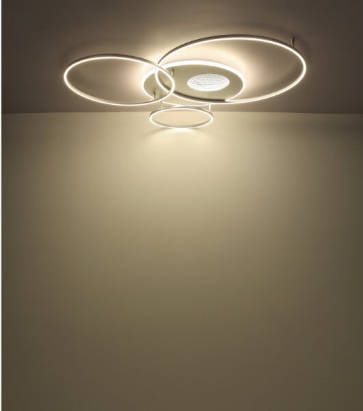 Globo 48466-70A - Lampă LED plafon INVERTINA LED/70W/230V argintie + DO