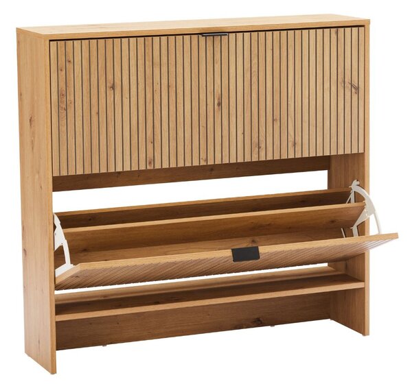Dulap de pantofi Sancho, stejar artizanal (100 cm)