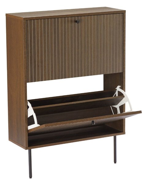 Dulap de pantofi Line, stejar fumuriu (72 cm)