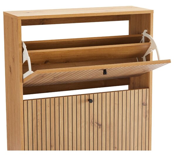 Dulap de pantofi Line, stejar artizanal (72 cm)