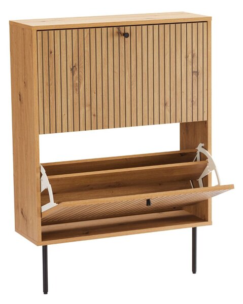 Dulap de pantofi Line, stejar artizanal (72 cm)
