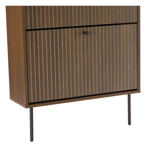 Dulap de pantofi Line, stejar fumuriu (72 cm)