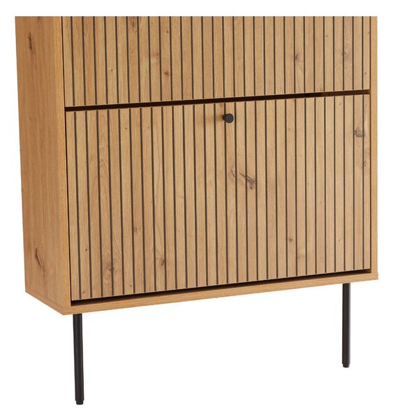 Dulap de pantofi Line, stejar artizanal (72 cm)