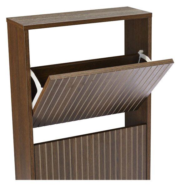 Dulap de pantofi Litto, stejar fumuriu (49 cm)