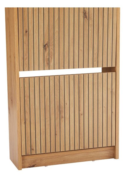 Dulap de pantofi Litto, stejar artizanal (49 cm)