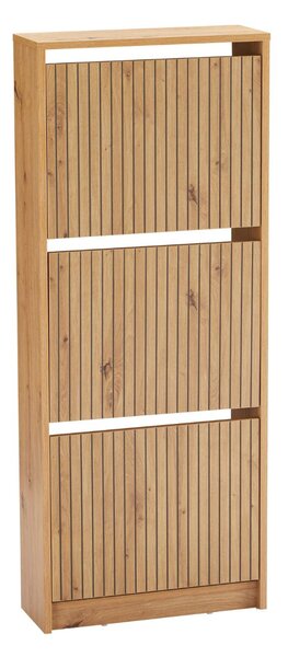 Dulap de pantofi Litto, stejar artizanal (49 cm)