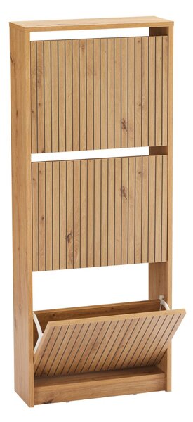 Dulap de pantofi Litto, stejar artizanal (49 cm)