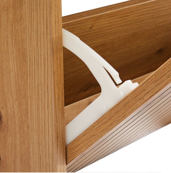 Dulap de pantofi Litto, stejar artizanal (49 cm)