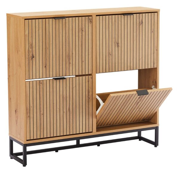 Dulap de pantofi Claro, stejar artizanal (100 cm)