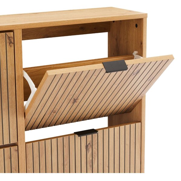 Dulap de pantofi Claro, stejar artizanal (100 cm)