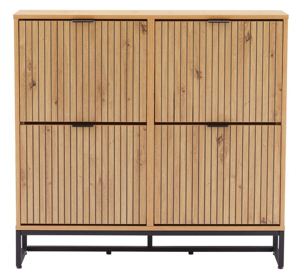 Dulap de pantofi Claro, stejar artizanal (100 cm)