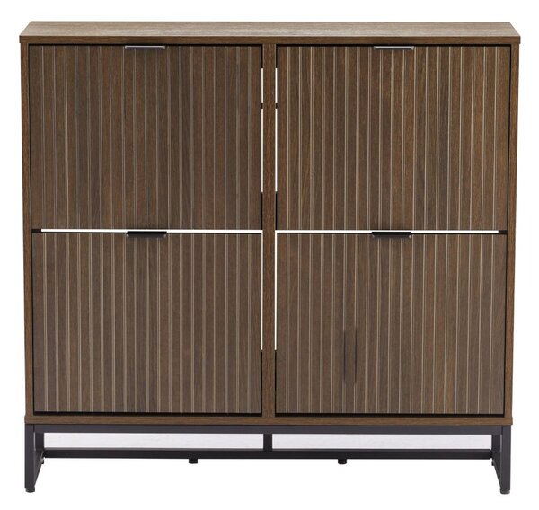 Dulap de pantofi Claro, stejar fumuriu (100 cm)