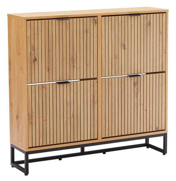 Dulap de pantofi Claro, stejar artizanal (100 cm)