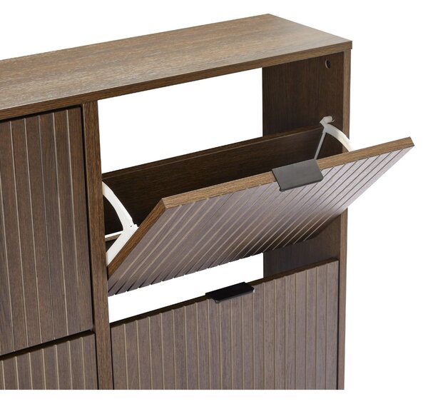Dulap de pantofi Claro, stejar fumuriu (100 cm)