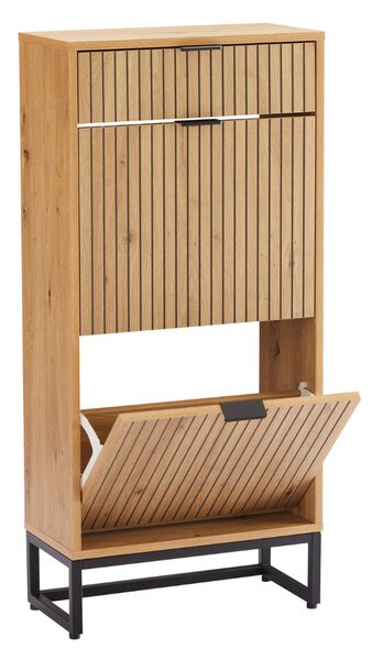 Dulap de pantofi Claro, stejar artizanal (50 cm)