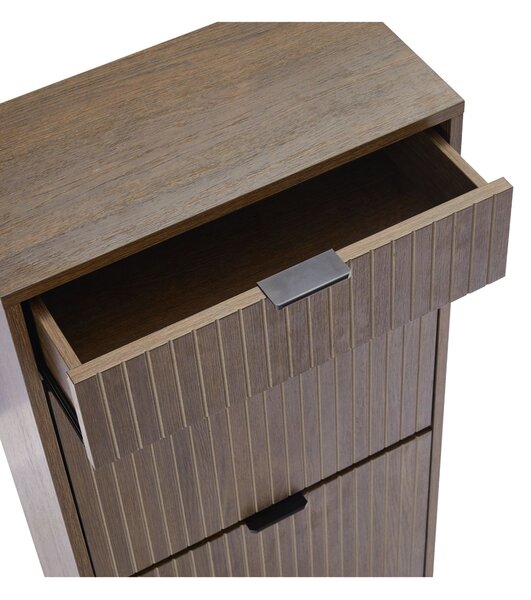 Dulap de pantofi Claro, stejar fumuriu (50 cm)