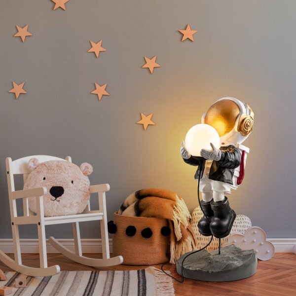 Lampă de noptieră pentru copii ASTRONAUT 1xE14/40W/230V, cupru