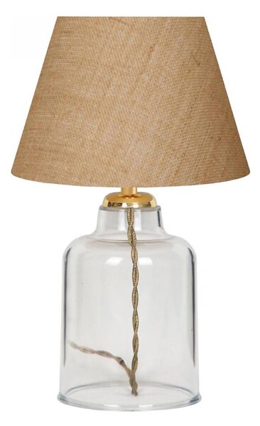 Lampă de masă AYD 1xE27/40W/230V maro/transparentă