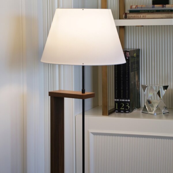 Lampă de podea AYD 1xE27/40W/230V bej/maro