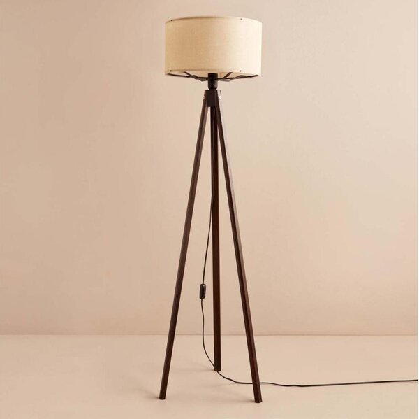 Lampă de podea AYD 1xE27/40W/230V maro/bej