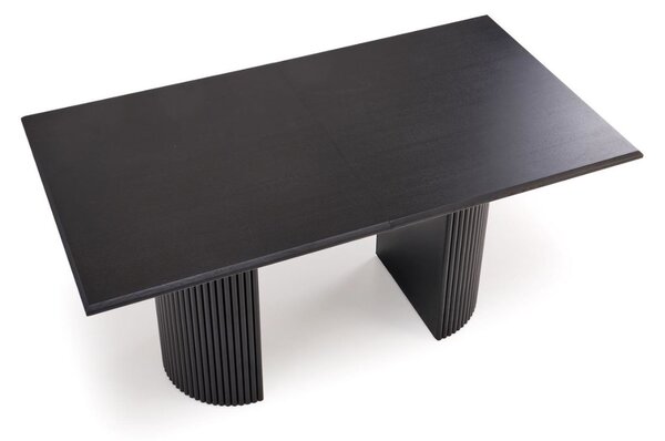 Masă de dining extensibilă Bolero, negru (160–250x90 cm)