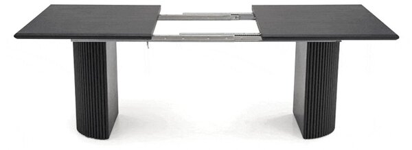 Masă de dining extensibilă Bolero, negru (160–250x90 cm)