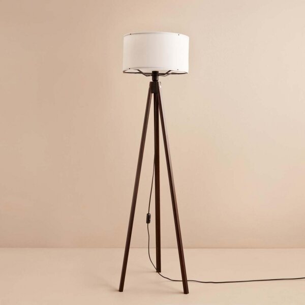 Lampă de podea AYD 1xE27/40W/230V maro/albă
