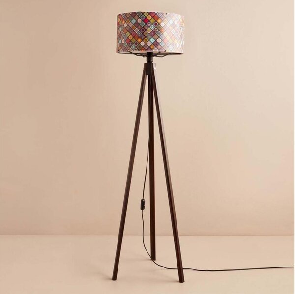 Lampă de podea AYD 1xE27/40W/230V maro/multicolor