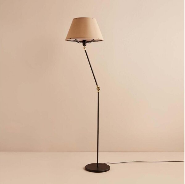 Lampă de podea flexibilă AYD 1xE27/40W/230V negru/maro