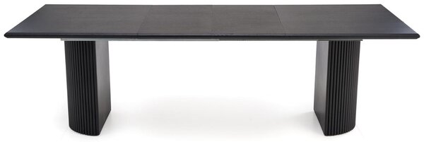 Masă de dining extensibilă Bolero, negru (160–250x90 cm)
