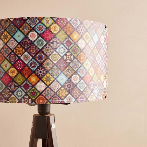 Lampă de podea AYD 1xE27/40W/230V maro/multicolor