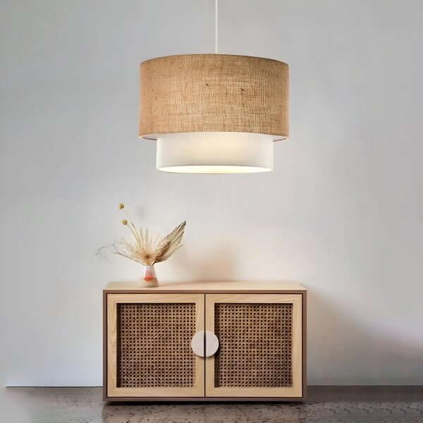 Lustră cu cablu AYD 1xE27/15W/230V bej/albă