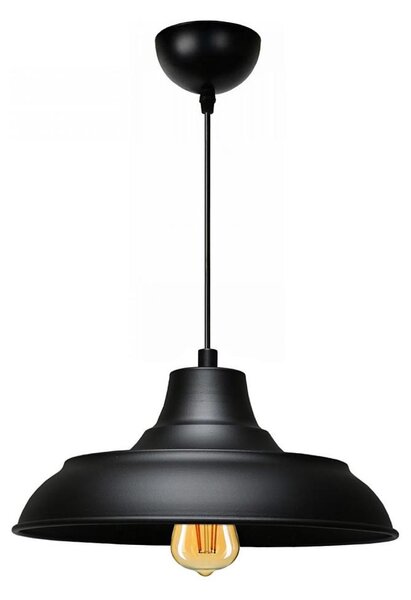 Lustră suspendată pe cablu AYD 1xE27/40W/230V neagră