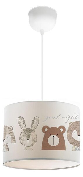 Lustră pentru copii CANDY 1xE27/40W/230V alb/maro