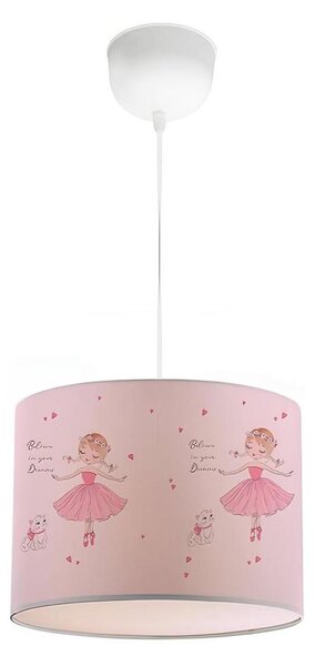 Lustră pentru copii CANDY 1xE27/40W/230V roz
