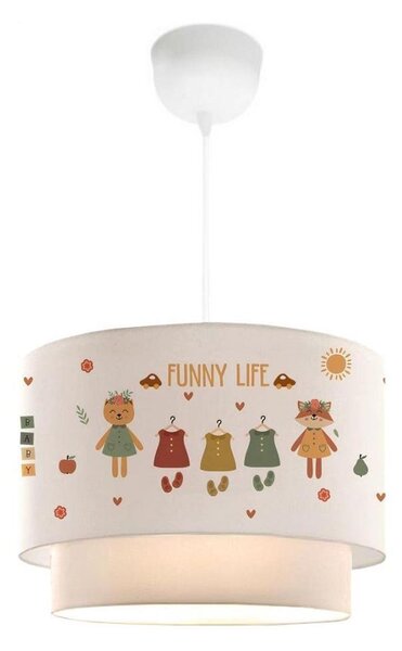 Lustră pentru copii CANDY 1xE27/40W/230V alb/multicolor